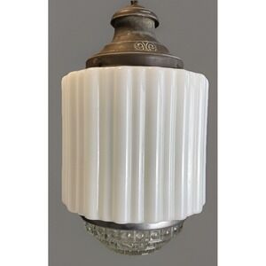 Vintage Art Deco Skyscraper Wedding Cake School House Chandelier Shade